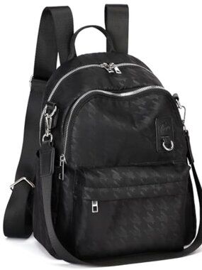 Convertible Water Resistant Polyester Mini Backpack Purse 3-Way Bag